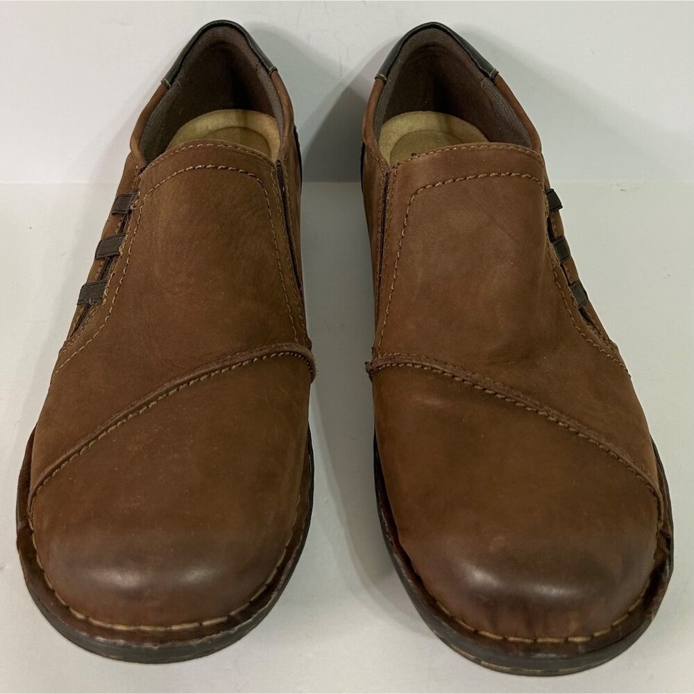 Earth Origins Men's Brown Leather Slip-On Casual Comfortable Shoes Size 11W - Picture 3 of 9